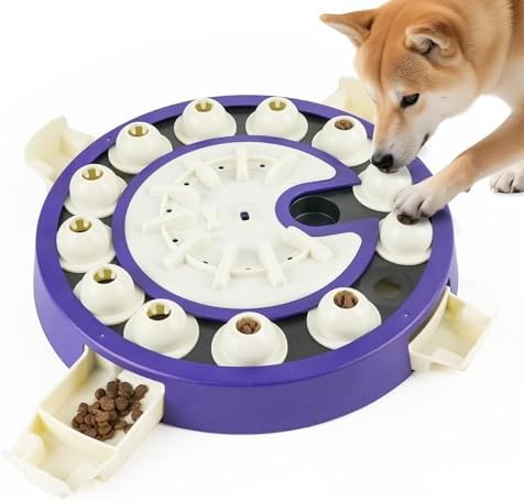 LACCEN Dog Puzzle Toy, 3 in 1 Dog Puzzles for Smart Dogs, Treat Slow Feeder