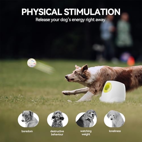 AFP Automatic Dog Ball Launcher with 2.5in ETPU Ball for Medium-Large Dogs