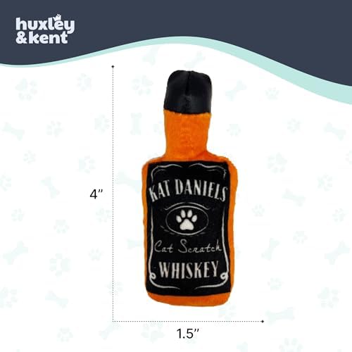 Huxley & Kent Plush Crinkle Catnip Cat Toy, Kat Daniels Whiskey