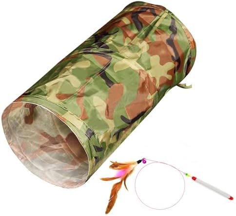 iCAGY Cat Tunnel for Indoor Small Cats Kittens Rabbits, Foldable Tube Toys
