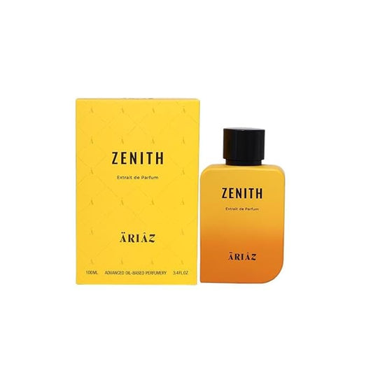 ARIAZ Zenith Men’s 3.4 Oz Extrait De Parfum - Powdery Floral Amber Cologne with Citrus, Vanilla & Woods - Nighttime Fall/Winter Fragrance for Men
