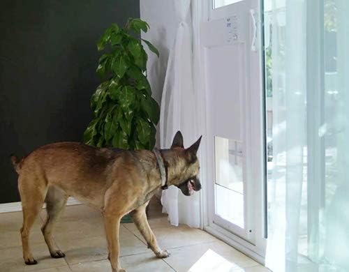 Power Pet Smart Automatic Electronic Pet Door by High Tech Pet (Patio Regular - 75" - 80 1/4", Medium, Non-WiFi)