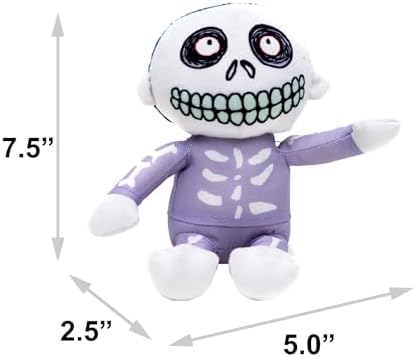 Buckle-Down Disney Squeaky Plush Dog Toy for Large, Medium & Small Dogs, The Nightmare Before Christmas Barrel Full Body Pose, 2.5" x 5.0"