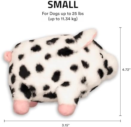 Playology Pig Plush Dog Toys for Dogs - Medium, Bacon Scented, Value 2-Pack