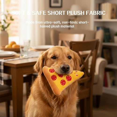 1 Pcs Puppy Toys, Interactive Dog Toys to Keep Them Busy, Dog Squeak Toys for Small, Medium Dogs, Puppy Teething Toys for Gentle Chew, Cute Chicken Leg Design