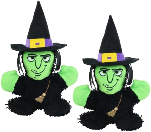 MIGHTY® 2 Pack Microfiber Medium Witch Ultra Durable Plush Dog Toy