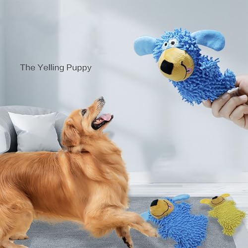 Lettuce Pets Squeaky Dog Plush Toy - Soft, Durable & Interactive Chew Toy for Small, Medium, and Large Dogs, Perfect for Playtime and Training (Yellow)