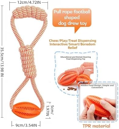 Interactive Dog Ball, 2026 Upgraded Motion Activated Automatic Rolling Ball with Remote Control, Self-Moving Pet Ball for Training Pets Toy, Free Chew Corn & Rope Toy Included