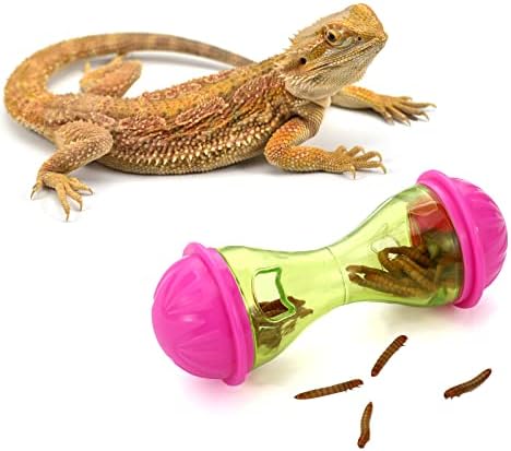 Kathfly 3 Pcs Bearded Dragon Toys Lizard Feeder Toys Reptile Supplies