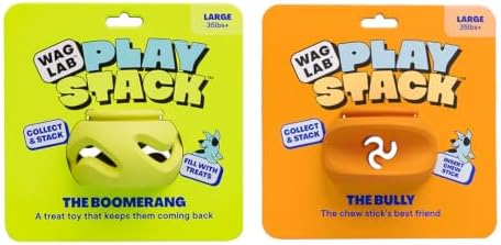 Playstack Enrichment Dog Toy for Treats - The Play & Chase Stack