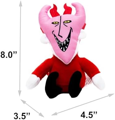 Buckle-Down Disney Squeaky Plush Dog Toy for Large, Medium & Small Dogs, The Nightmare Before Christmas Lock Full Body Pose, 3.5" x 4.5"