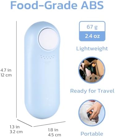 Clink Design Dog Training Clicker & Dog Clicker with Treat Storage, Blue | Clicker Dog Trainer, Compact Dog Clicker for Puppy Training or Cat Clicker, 2.36 oz