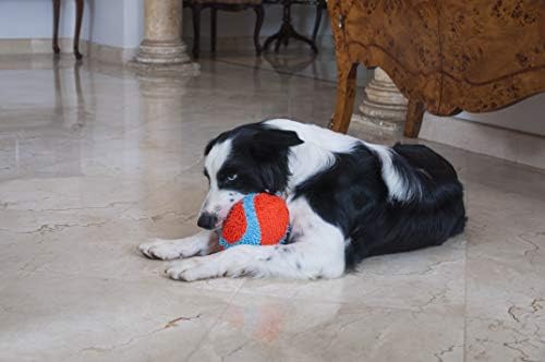 Chuckit! Indoor Fumbler Roller Dog Toy, Orange and Blue, 7.5 inches (Pack of 12)