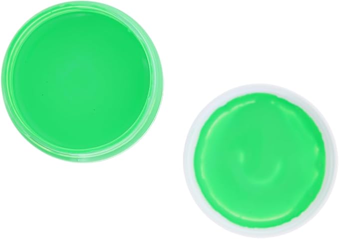 Fluorescent Green 4 Oz - Liquid Latex Black Light UV, Bright Green Cosplay Halloween, Alien Latex Face and Body Paint for Adults and Kids