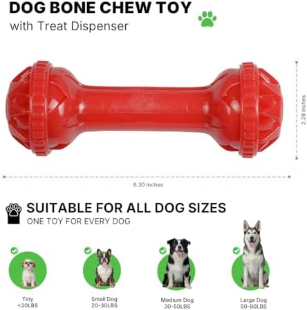 Dog Toys for Aggressive Chewers, Dog Chew Toys, Dog Bone Toys for Small Doy