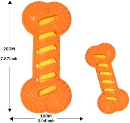 Interactive Dog Chew Toy, TPR Sound Toy for Training（Orange）