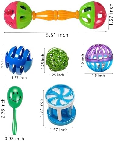 10-Pack Bird Toys – Colorful Fun