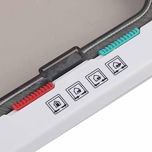 Smart Cat Door 4 Way Locking Folding Door for Pets Cats Small Dogs Pet Grooming White S Size
