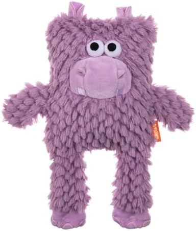 Block Heads Plush Dog Toy - Ruff Guard Technology - Oversized Squeaker Dog Squeaky Toys - Stuffingless Legs Design - Suitable for All Breeds - Interactive Perfect Bite-Size Shape for Thrashing Fun