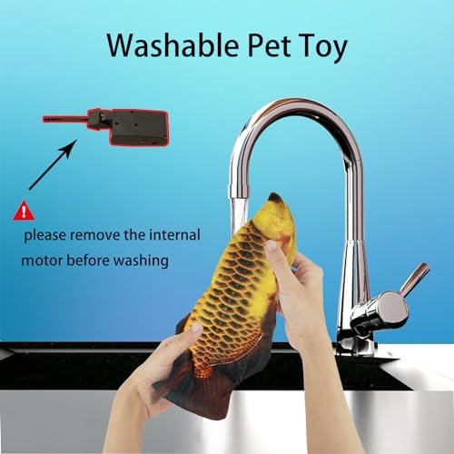 Flopping Fish Electric Dog Toy,Realistic Interac tive for Small Medium Dogs