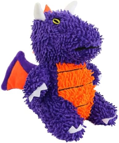 MIGHTY Tuffy Microfiber Medium Ball Dragon Dog Toy
