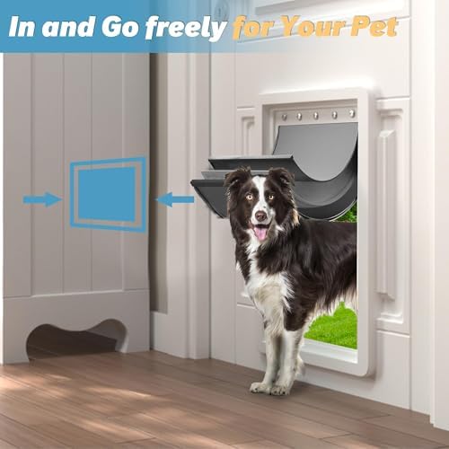 3-Flap Large Dog Door Replacement Flap with Screws | Extreme Weather Resistant Replacement Flap, Compatible With PetSafe Freedom Doggie Doors PAC11-11039 10 1/8" X 16 7/8"