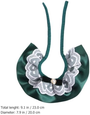 Cat Lace Neckwear with Pearl Bow Adjustable Polyester Collar