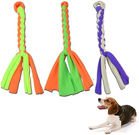 ASOCEA 3 Pack Dog Rope Toys Flirt Pole Replacement for Small Medium Dogs