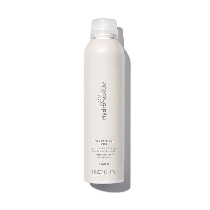 HydroPeptide Solar Defense Body SPF 30, Broad Spectrum, Water Resistant Sunscreen, Hydrates and Soothes, 6 Ounce