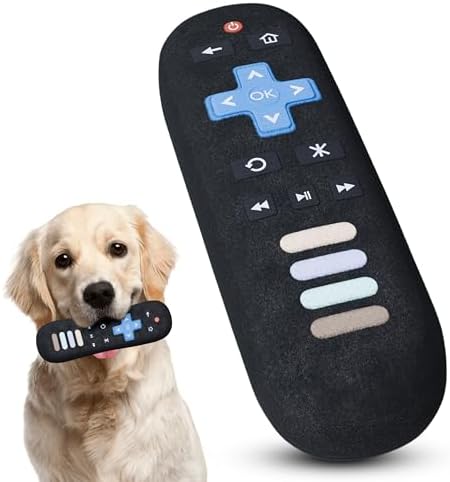 Remote Control Parody Dog Toy – Funny Crinkle & Squeaky Dog Toys for Interactive Play and Training – Durable, Easy to Clean, Birthday Gifts for Small, Medium and Large Dogs