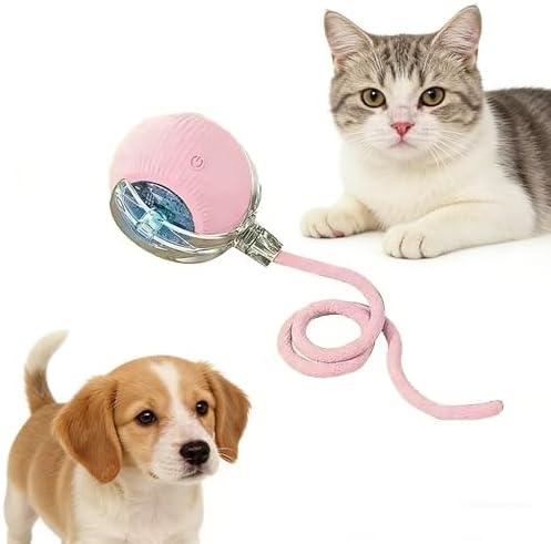Automatic Rolling Ball Toy for Cats & Dogs. Self-Moving Electric Toy relieves Boredom. Sweet Gift for Your Furry Babies, Perfect for Small and Large Dogs.