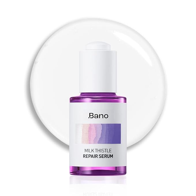 Milk Thistle Repair Serum - Skin Barrier Repair Essence | Calming & Hydrating Face Serum with Centella for Sensitive Skin | Fast-Absorbing | Korean Skin Care | Fragrance Free | 1.01 fl oz
