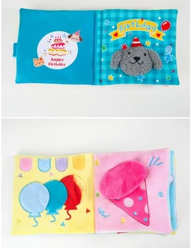 Dog Snuffle Sound Book Crinkle Hide Treat Puzzle (Birthday)