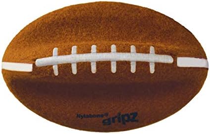 Nylabone Power Play Felt Football Gripz Fetch Toy, Squeaky Ball Chew Toy for Dogs, Large (1 Count)