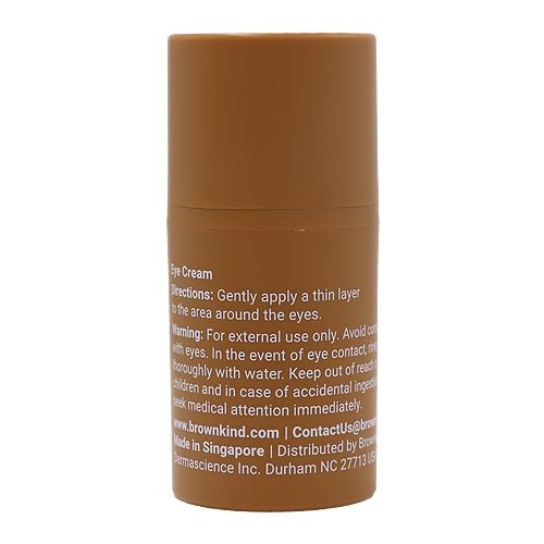 Eye Cream – Reduces Dark Circles & Puffiness, Lightweight Formula with Peptides & Amla, Dermatologist-Designed for Melanin-Rich Skin, 15ml