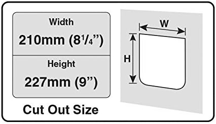 Cat Mate Large Cat & Small Dog Flap, Secure 4-Way-Locking Mechanism, Brown | Draught & Weather-Resistant, Silent action, Suitable for Internal & External Installation, Set a Night-Time Curfew,