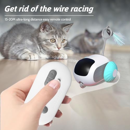 Remote Control Smart Cat Toy, Interactive Cat Toys for Indoor Cats