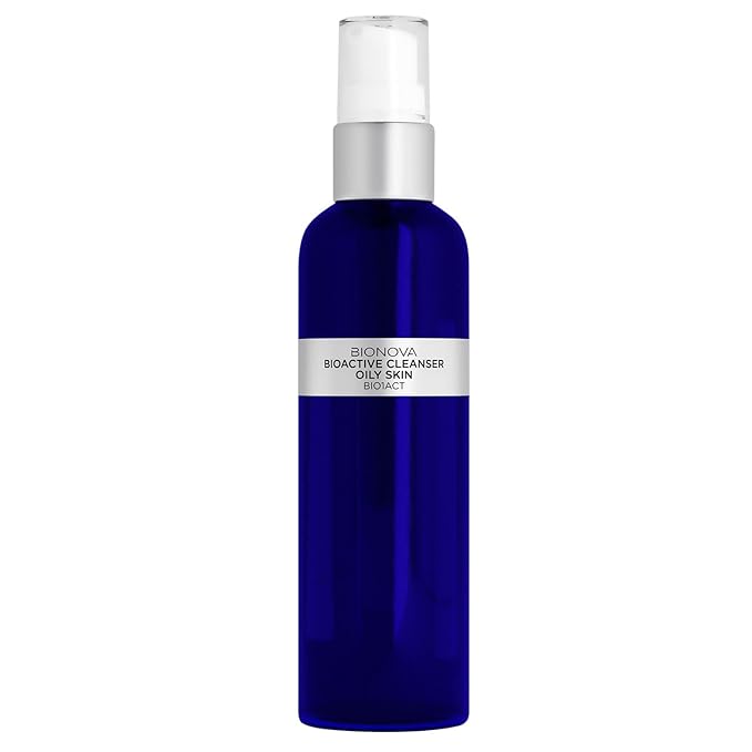 BIONOVA Bioactive Cleanser Oily Skin - Non-Foaming Facial Cleanser Provides a Gentle Deep Clean and Eliminates Excess Oil Face Wash (4.5 fl oz)