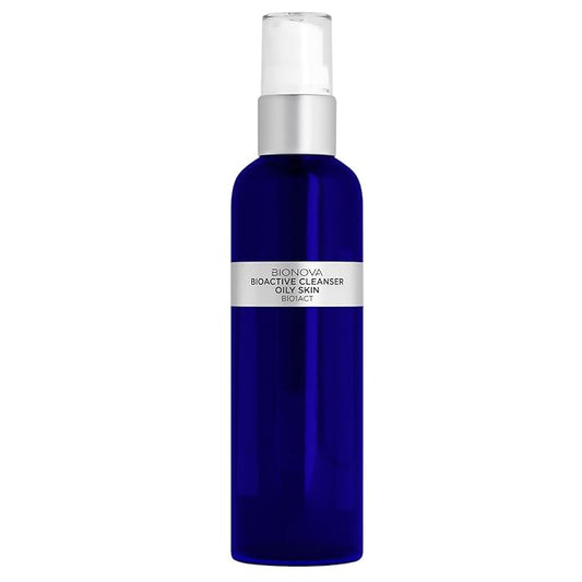 BIONOVA Bioactive Cleanser Oily Skin - Non-Foaming Facial Cleanser Provides a Gentle Deep Clean and Eliminates Excess Oil Face Wash (4.5 fl oz)