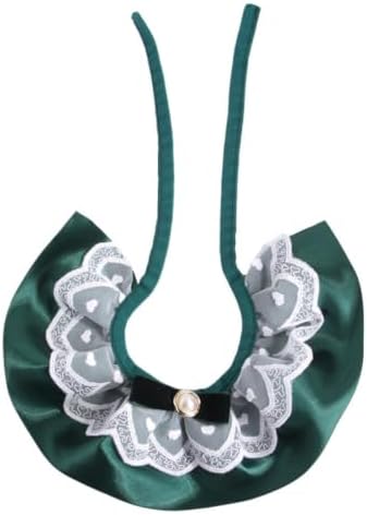 Cat Lace Neckwear with Pearl Bow Adjustable Polyester Collar