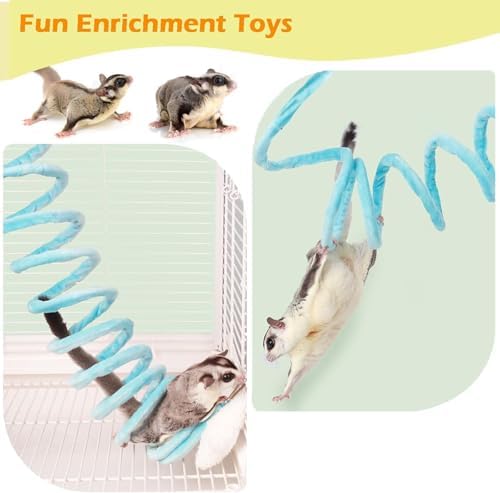 1pc Elastic Sugar Glider Climb Rope, Hanging Cage Toys(Random Color)