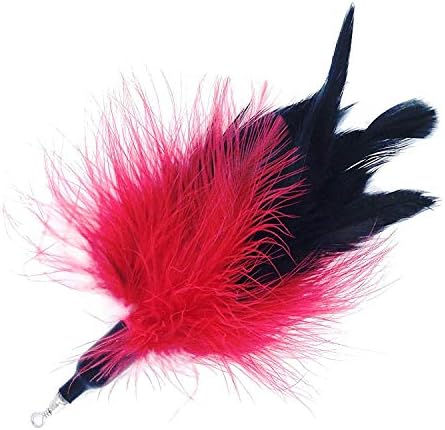 Pet Fit for Life Retractable Interactive Cat or Kitten Wand with 2 Feathers and 1 Soft Furry Combo