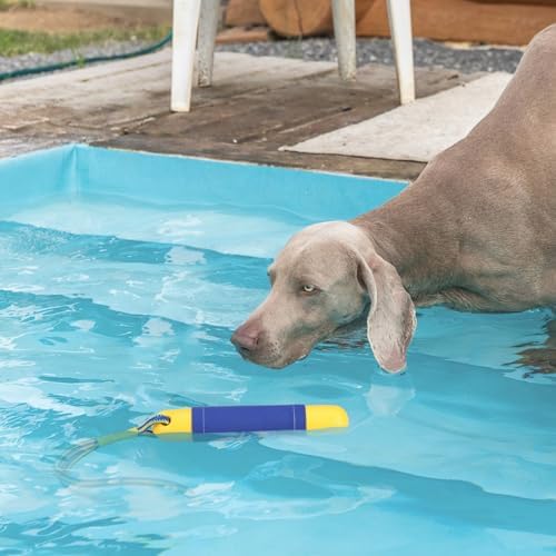 Dog Pool Toys Float on Water, Interactive Fetch Toy for Training Retrieving Bumper Outdoor Backyard Summer 2 Pack