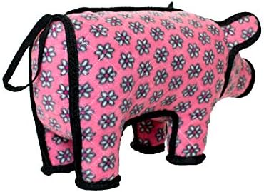 TUFFY® : 2 Pack Pig Dog Toy: Ultra Durable Plush Toy with Multiple Layers & Reinforced Seams, Washable and Floats, Original Construction