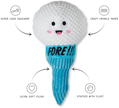Fringe Studio Plush Dog Toy, Today is TEE-RIFFIC, Pet Shop Collection (314241)