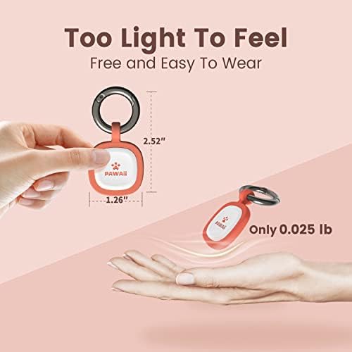Pawaii Dog ID Tag, Silent Silicone QR Code Tag, Scan Alerts, No App, 1 Pack