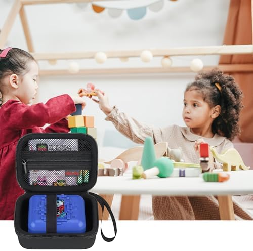 Elonbo Carrying Case for Bitzee Disney/Bitzee Magicals/Bitzee Interactive Toy Digital Pet, Bitzee Digital Virtual Toy Hard Travel Bag, Electronic Pets Toys Storage Cover Holder, Black