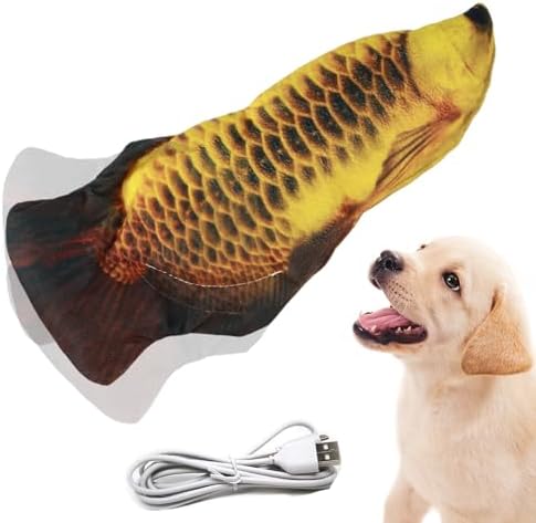 Flopping Fish Electric Dog Toy,Realistic Interac tive for Small Medium Dogs