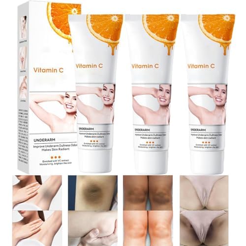 Crema Blanqueadora para Partes Intimas, Aclarador de Axilas y Partes Intimas, Blanqueador de Axilas y Partes Intimas, Crema para Aclarar Las Axilas y Partes Intimas - 50ML/1.77OZ (3 PCS)