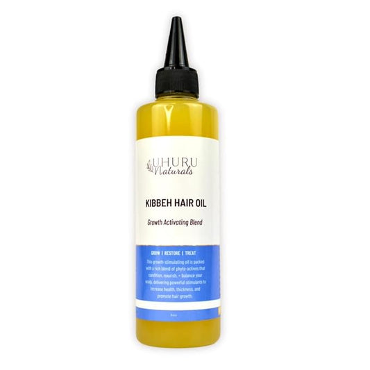 Kibbeh Hair Growth Oil (4oz) – Natural Ethiopian Remedy for Hair Loss, Thinning Hair & Edges | Strengthens Roots, Reduces Breakage, Nourishes Scalp | For Men, Women & All Hair Types